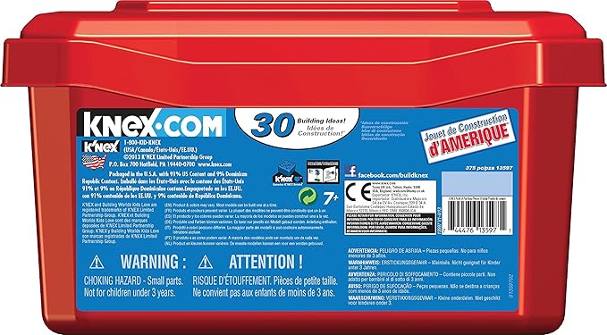 K'NEX - Deluxe Building Set – 375 Pieces – For Ages 7+ Construction Education Toy