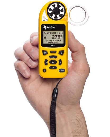 Kestrel 5500 Pocket Weather Meter with LiNK and Vane Mount, Yellow