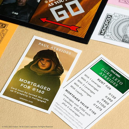 Monopoly: Dune | Play as The Ducal Ring Crysknife Gom Jabbar &amp More |Officially Licensed Collectible Game Based on The Movie Dune