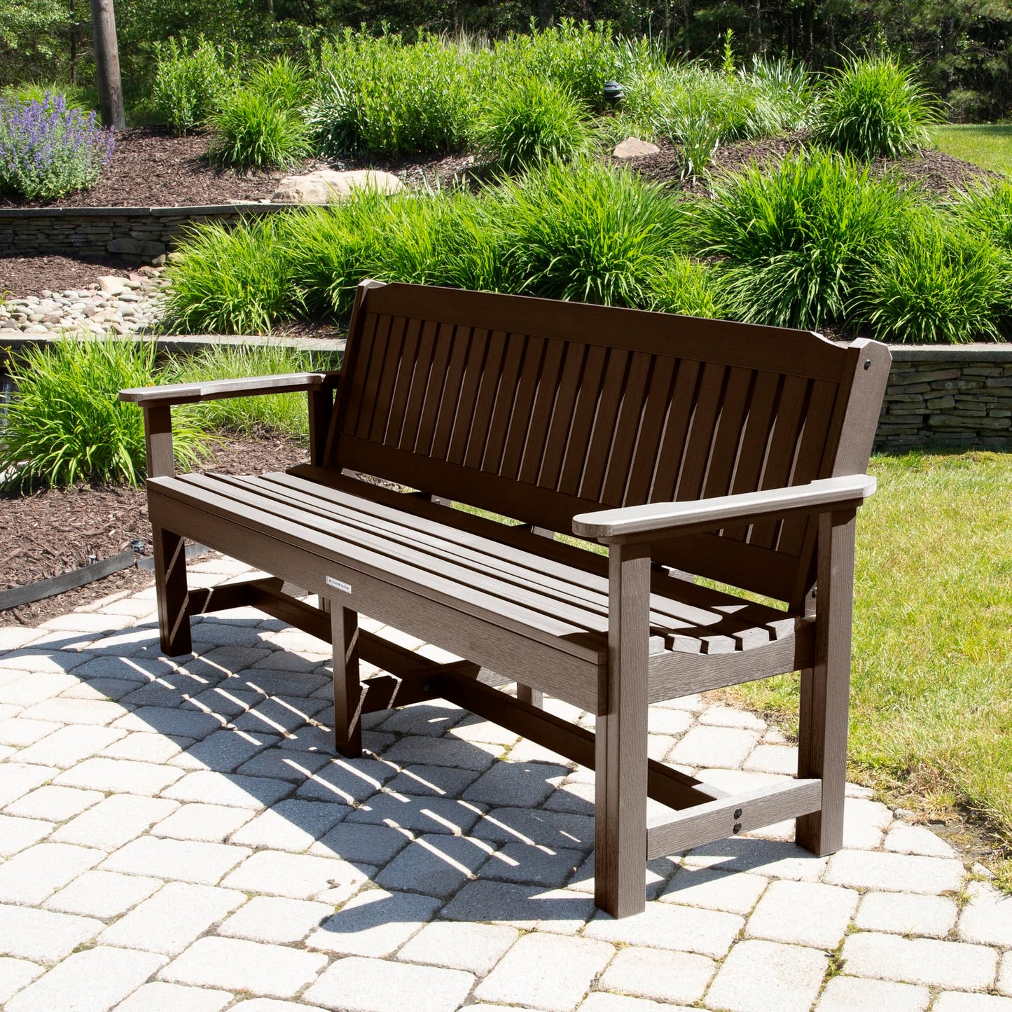 Sequoia Professional CM-BENSQ62-ACE Commercial Grade Exeter 6 Foot Garden Bench, Weathered Acorn