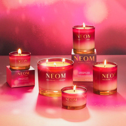 NEOM Christmas Wish Candle, 3 Wick | Mandarin, Cinnamon & Tonka Bean I Made with 100% Naturally derived Wax I Designed to Help You Relax and Unwind I Expertly Blended I Hand Finished