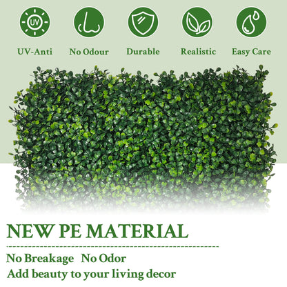 DOPGIB Artificial Ivy Privacy Fence Screen:40"x 120" (34 SQFT) 4-Layer Leaf UV-Anti Faux Greenery Boxwood Backdrop Ivy Vine Leaf Fence Panels for Outdoor, Indoor, Garden,Backyard and Decor