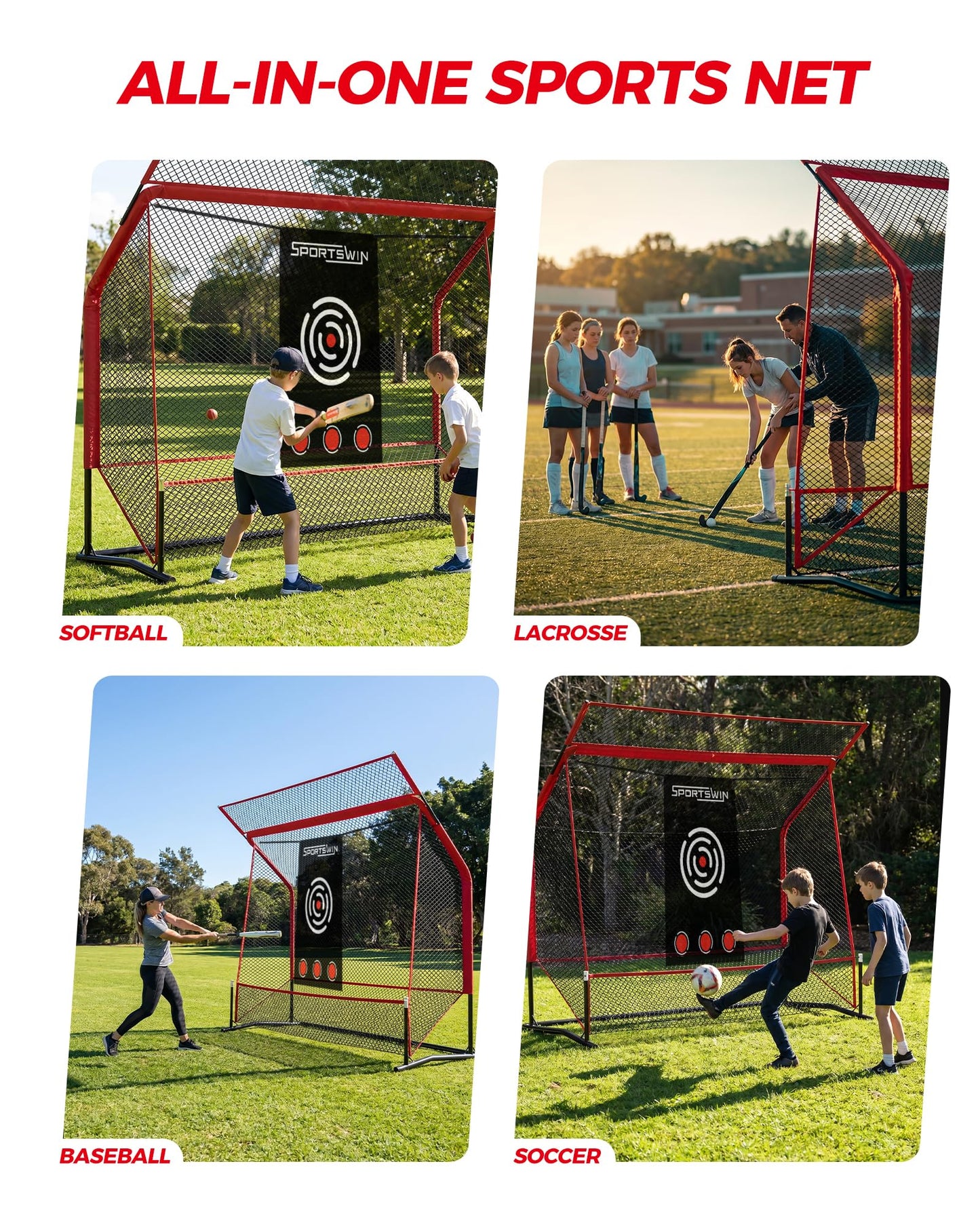 Golf Practice Net Set 10x7.5FT, Heavy Duty Golf Hitting Net for Backyard & Indoor Training, Golf Swing Practice Net with Ball Return System, Extended Top Barrier, Target Cloth & Carry Bag.