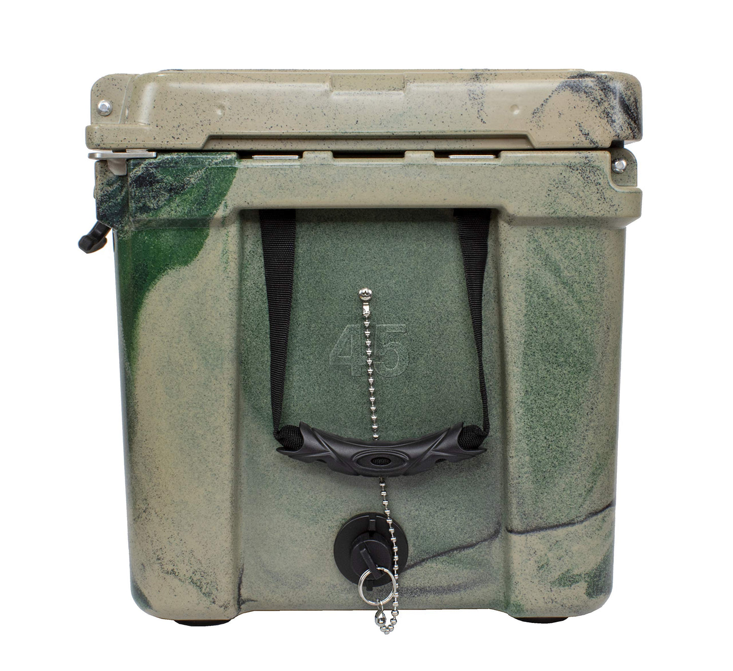 Frosted Frog Olive Green Camo 45 Quart Ice Chest Heavy Duty High Performance Roto-Molded Commercial Grade Insulated Cooler