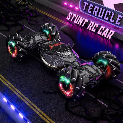 Remote Control Car 2.4Ghz 4WD Gravity Gesture Sensing RC Cars Monster Stunt Twist Truck Kids Toys for 5-7 yr Boys &amp Girls RC Drift Car with Light Music Gift for Boy Toys Age 8-13 yr