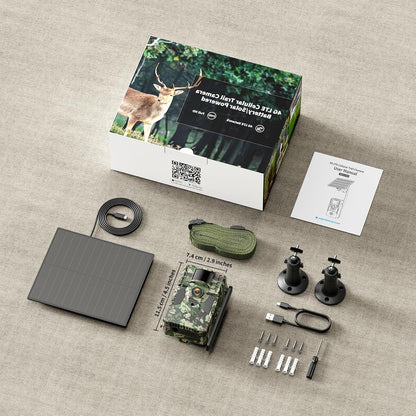 TKENPRO 4G LTE Cellular Trail Camera, Unlimited Data Plan AI Animal Detection with 2K Live Video Game Camera, No WiFi Needed, IP66 Water-Resistant Trail cam Night Vision & Motion-Activated