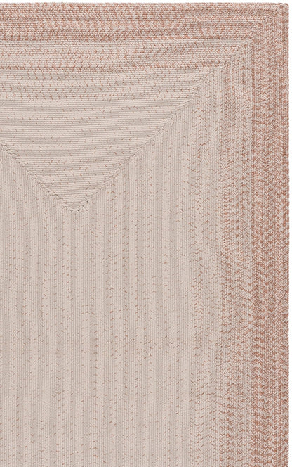 SAFAVIEH Washable Rug Outdoor Braided Collection - 6' x 8' Oval, Ivory & Beige, Handmade & Reversible, Non-Shedding & Easy to Clean, Ideal for Patio, Backyard, Mudroom (BRA283B)