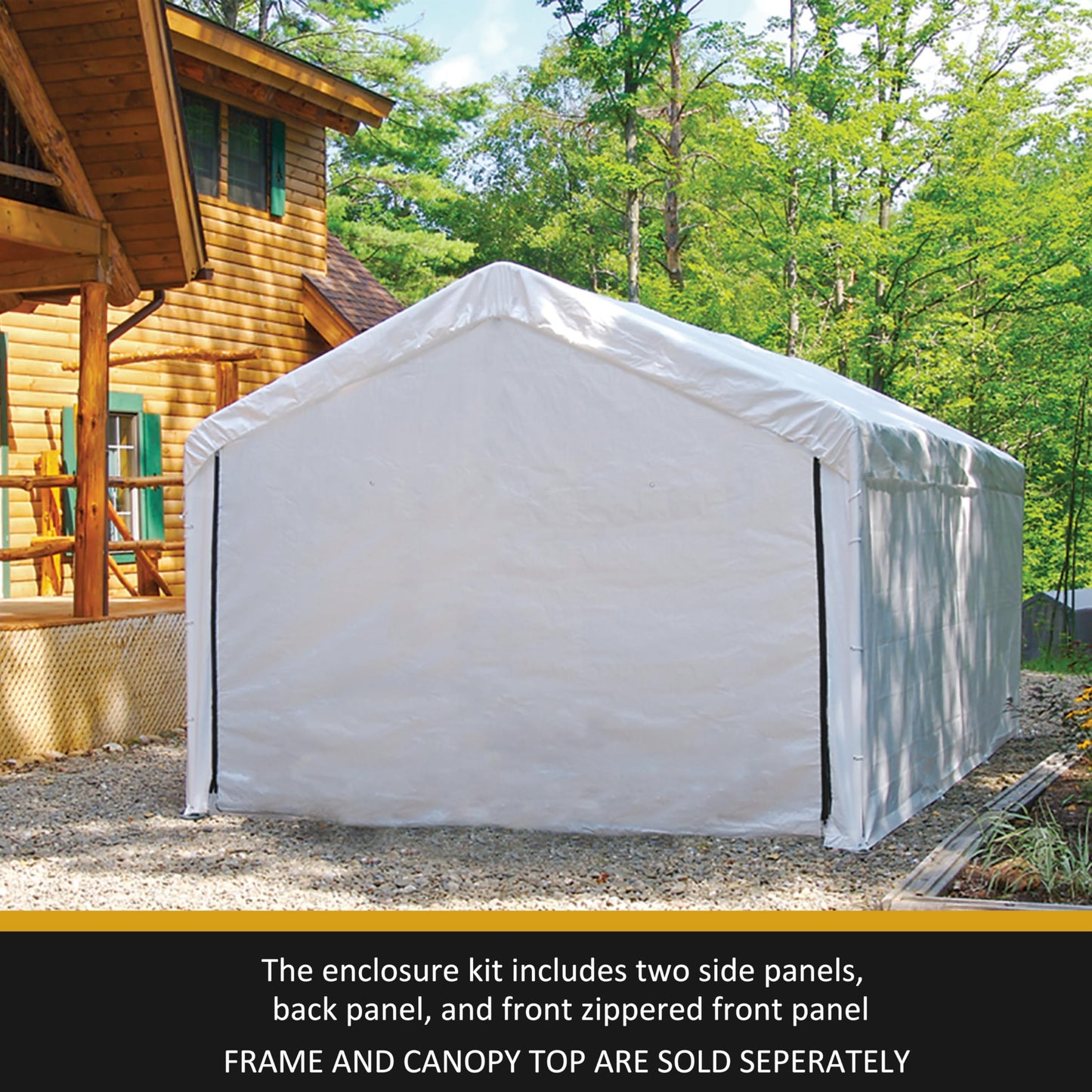 ShelterLogic MaxAP Canopy Enclosure Kit, 10 x 20 ft. (Frame and Canopy Sold Separately)