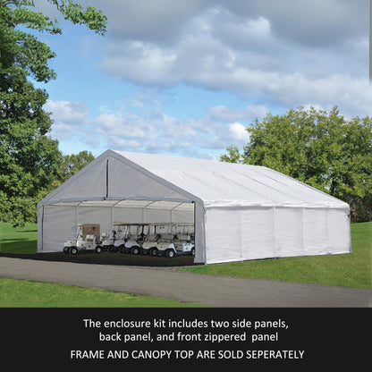 ShelterLogic UltraMax Canopy Enclosure Kit, White, 30 x 50 ft. (Frame and Canopy Sold Separately)