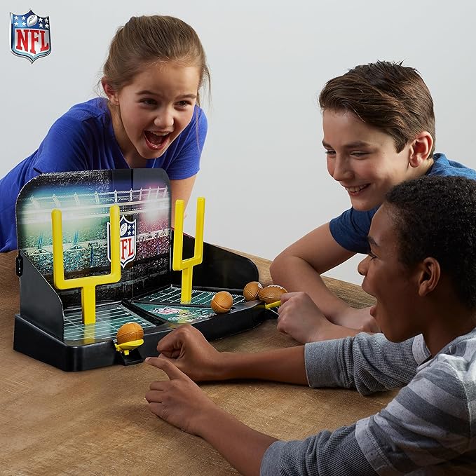 Franklin Sports Mini Football Field Goal Tabletop Game - Flying Field Goal Mini Football for Kids + Adults - Fun Indoor Sports Table Game for All Ages - Tabletop Toy