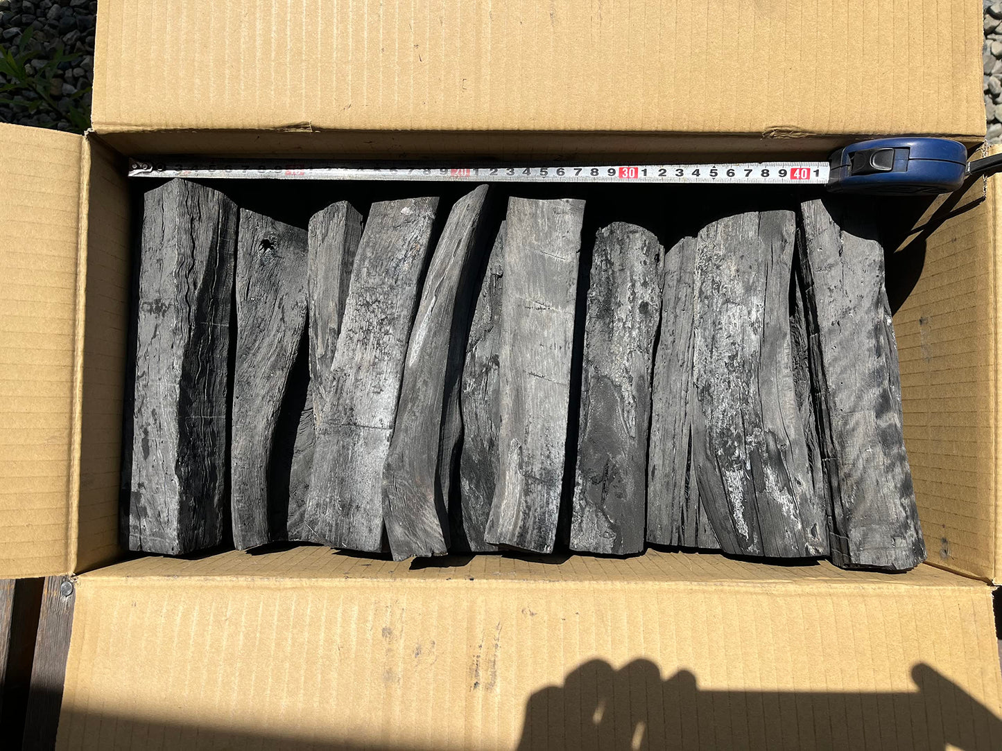 上土佐備長炭/Tosa Binchotan/Hanmaru (Medium size:Split Long Type)/26.5lb/Product of JAPAN/Queen of Binchotan