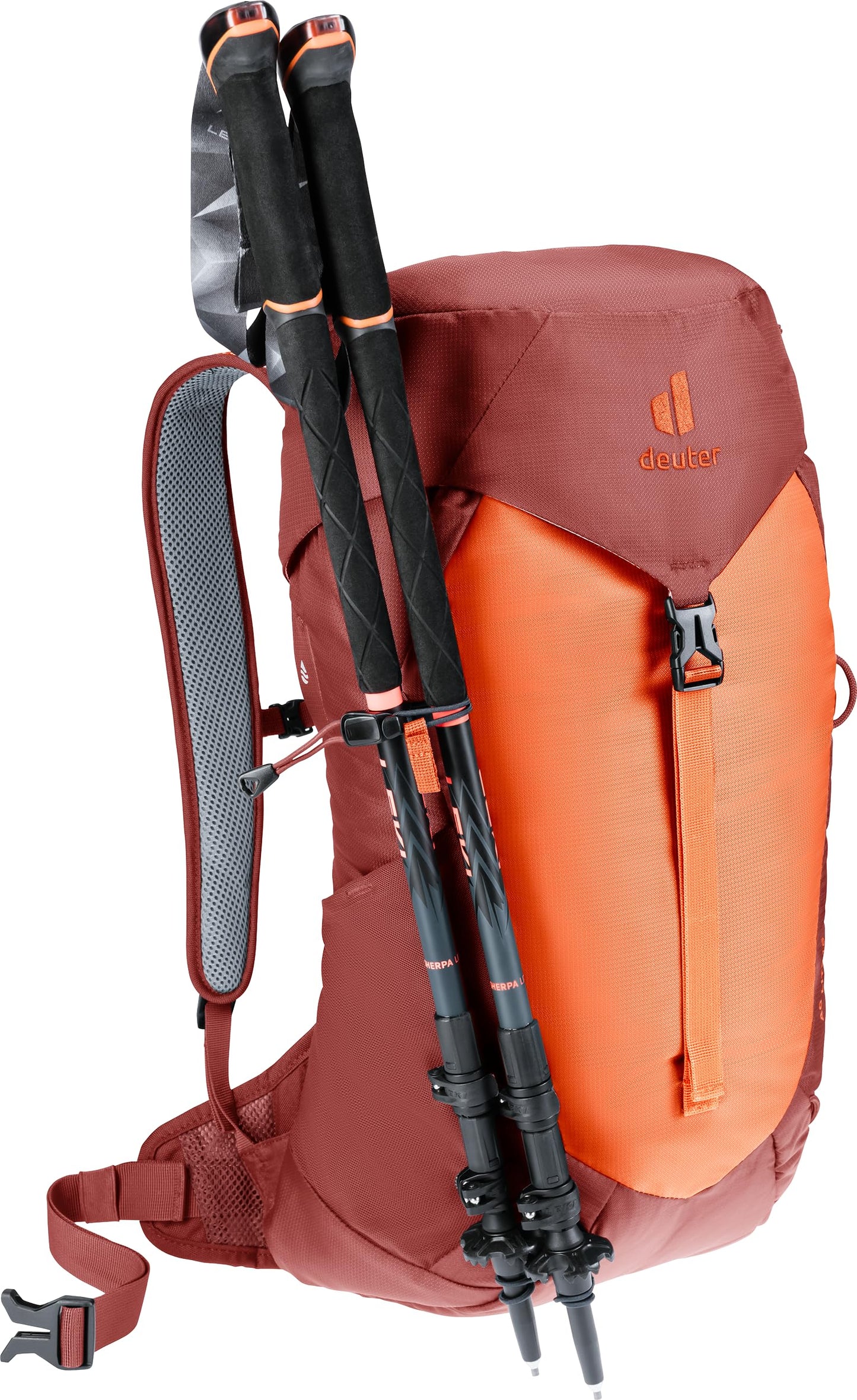Deuter AC Lite 16L Hiking & Daypack Backpack with Steel Frame & Superior Breathability - Paprika-Redwood