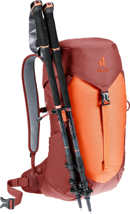 Deuter AC Lite 16L Hiking & Daypack Backpack with Steel Frame & Superior Breathability - Paprika-Redwood
