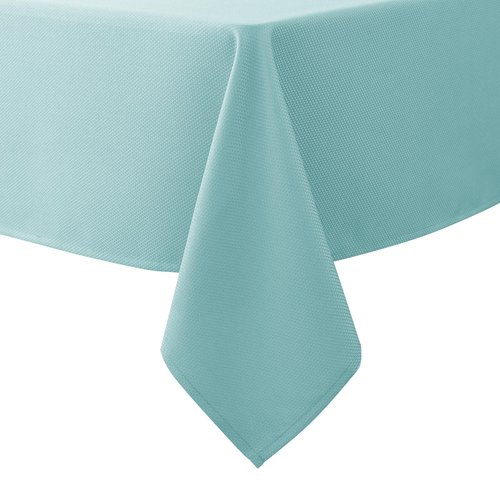 Biscaynebay Textured Fabric Tablecloths 70x108 Inches Rectangular, Brown Water Resistant Tablecloths for Dining, Kitchen, Wedding and Parties etc. Machine Washable