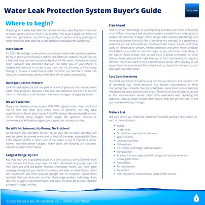 YoLink Water Leak Detection Starter Kit, w/SpeakerHub Audio/Talking Hub & Water Leak Sensors, LoRa Up to 1/4 Mile Open-Air Range, SMS/Text, Email & Push Notifications, w/Alexa, IFTTT, Home Assistant