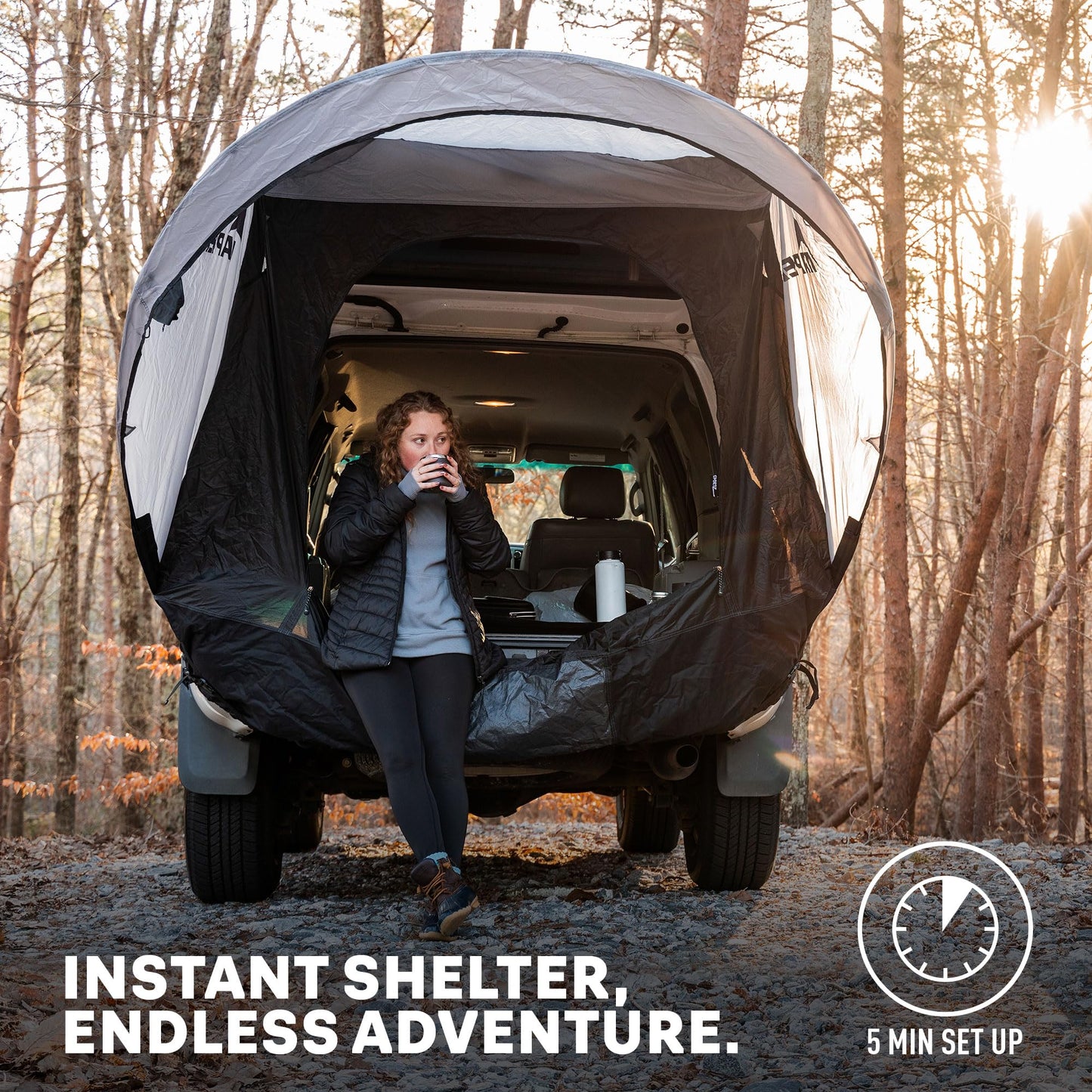 Napier Sportz Cove | SUV Tailgate Tent with Awning | Fits Small to Large SUVs | Easy 5-Minute Setup | Sun Protection & Privacy Shelter for Camping, Tailgating, Road Trips