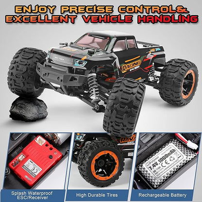 HAIBOXING Remote Control Car 16889 1:16 Scale 2.4Ghz RC Cars 4x4 Off Road Trucks Waterproof RTR RC Monster Truck 36KM/H Toys for Kids and Adults with 2 Batteries 35+ mins Play