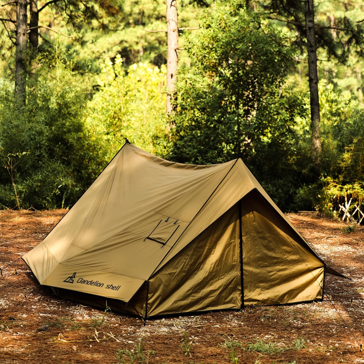 Dandelion Shell Hot Tent Cabin Plus X3 with Stove Jack – 4 Season Lightweight Shelter for 2–3 People, Waterproof & Windproof, Ideal for Camping, Backpacking, Hiking, Hunting & Fishing