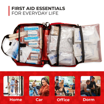 Large First Aid Kit and Auto Emergency Kit