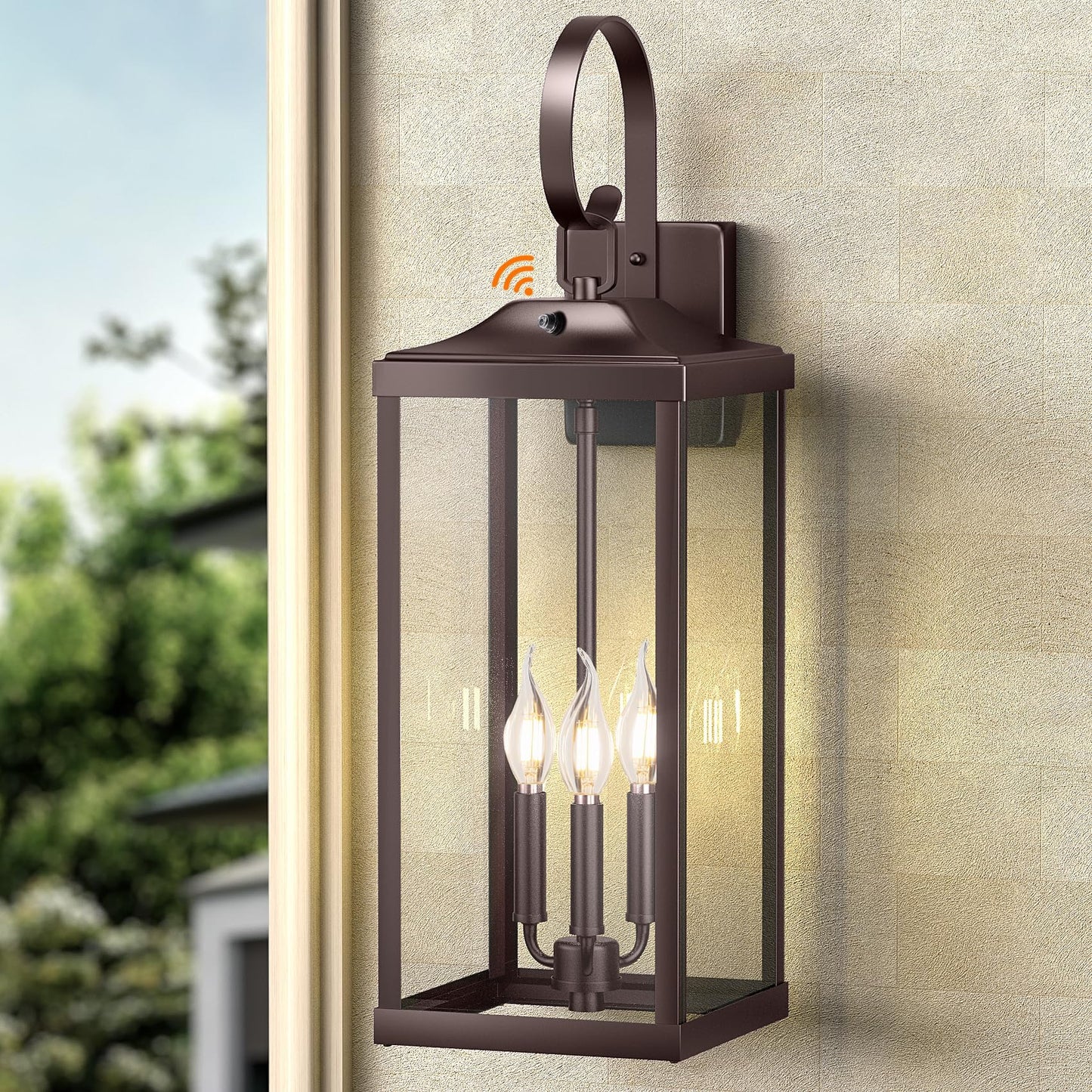 Yolsunes 24in Outdoor Wall Light, 3-Light Waterproof Sconce, Oil Rubbed Bronze, Metal, Model YLS-24BDD, 1-Pack