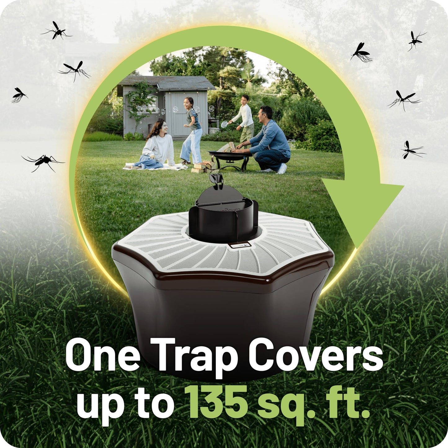 Biogents Mosquitaire Outdoor Mosquito Trap with Sweetscent Lure | Eco-Friendly, Pesticide-Free, Pet-Safe Repellent Alternative | Electric Catcher for Comprehensive Mosquito Control
