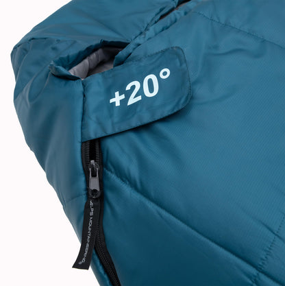 ALPS Mountaineering Vibe +20° Mummy Sleeping Bag, Regular - Aquamarine