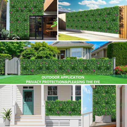 Grooy Boxwood Roll Panels, Grass Wall 40"x120"(33.33 SQFT), Grass Backdrop, Privacy Screen, Sun Protected Green Wall Decor for Outdoor, Indoor, Garden, Backyard and Décor