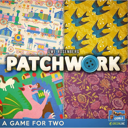 Lookout Games Patchwork Board Game (Revised Edition) - Interactive Quilting Puzzle Strategy Game Family Fun for Kids &amp Adults Ages 8+ 2 Players 30 Minute Playtime