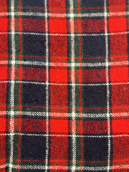 Inside/Outside Decorative Fabric Iron On Patches-Handmade in the USA - Set of 10 (Plaid 2-4" x 5")