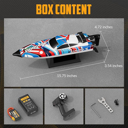 volantexrc Brushless RC Boats for Adults 35+MPH Fast Remote Control Boat for Lakes Full Proportional Boats High Speed RC Boat for Adults (79706)