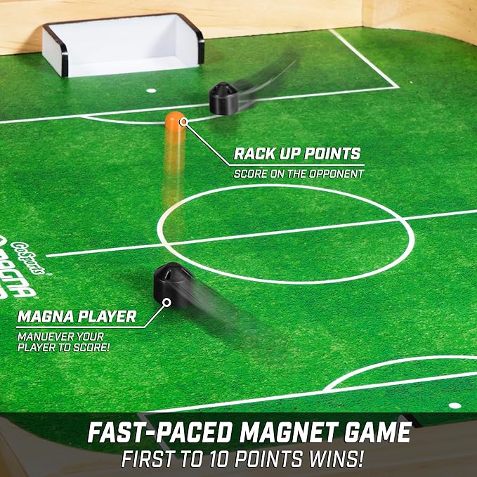 GoSports Magna Soccer Tabletop Board Game - Fast-Paced Magnet Game