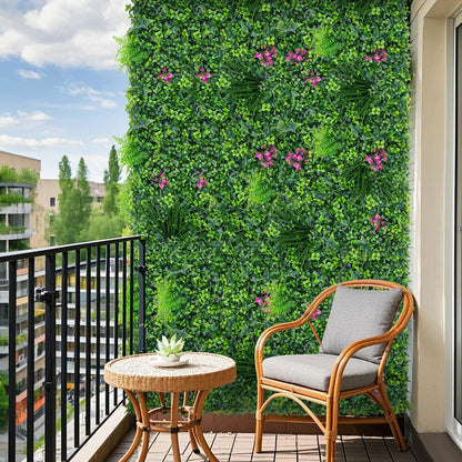 Grooy Boxwood Roll Panels, Grass Wall 40"x120"(33.33 SQFT), Grass Backdrop, Privacy Screen, Sun Protected Green Wall Decor for Outdoor, Indoor, Garden, Backyard and Décor
