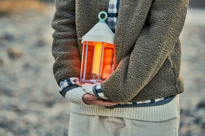 CLAYMORE Cabin Lamp (Ivory) - Aesthetic Portable Lantern for Outdoor Glamping, Camping, Events, Parties & Tents. USB-C Charging, Up to 55 Hours Battery Life, 3 Light Modes.