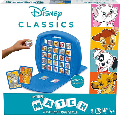 Top Trumps Disney Animals Match Board Game Play with Simba Patch Bambi Dumbo and Thumper educational travel game gift and toy for boys and girls aged 4 plus