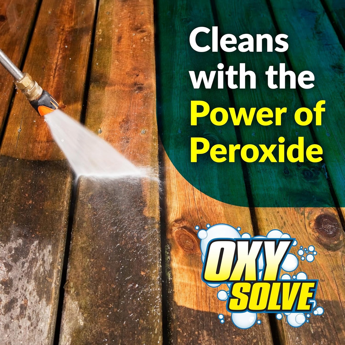 Simple Green Oxy Solve Pressure Washer Cleaner - Unscented, 128 Fl Oz | Ideal for Decks & Fences