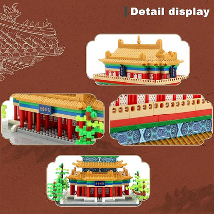 Chinese Architecture Micro Building Blocks Set Stork Tower Collectible 2196PCS Creative Building Sets for Adults Age 14+