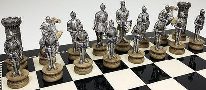 32 Piece Themed Set of Chess Men Pieces - NO Board (Armored Knights)