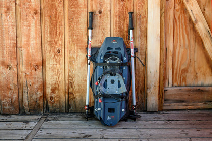 MSR Evo Trail Snowshoe Kit with Trekking Poles and Seat-Cushion Backpack
