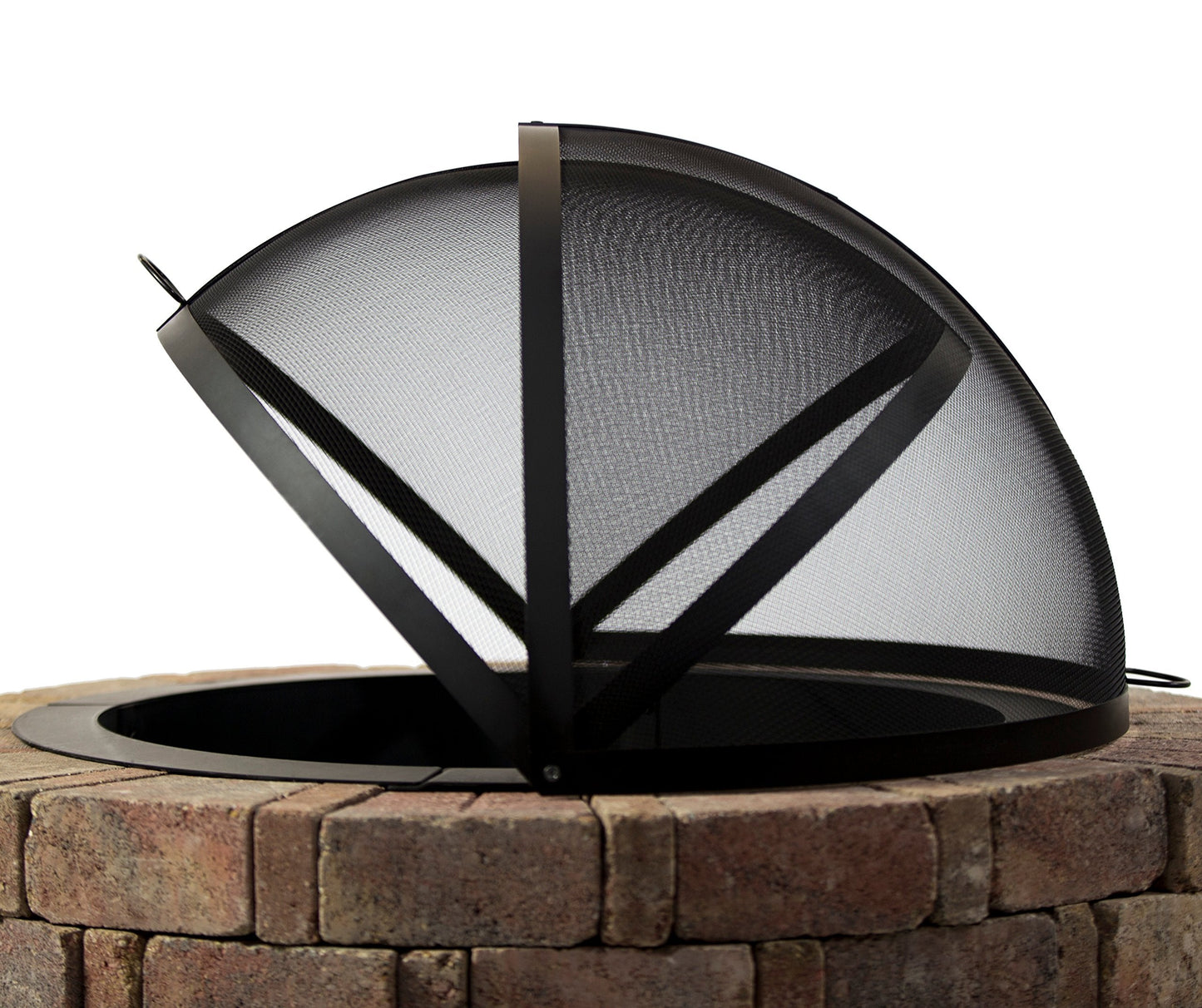 Hampton's Buzaar 36 Inch Fire Pit Easy Access Spark Screen