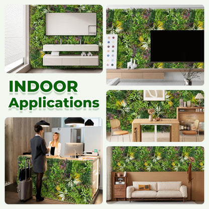BHXCL Artificial Grass Wall Roll Panels: 6FT x 12FT Boxwood Hedge Panels, UV-Anti Privacy Fence Screen, Fake Greenery Backdrop for Indoor Outdoor Garden, Party, Wedding Decor