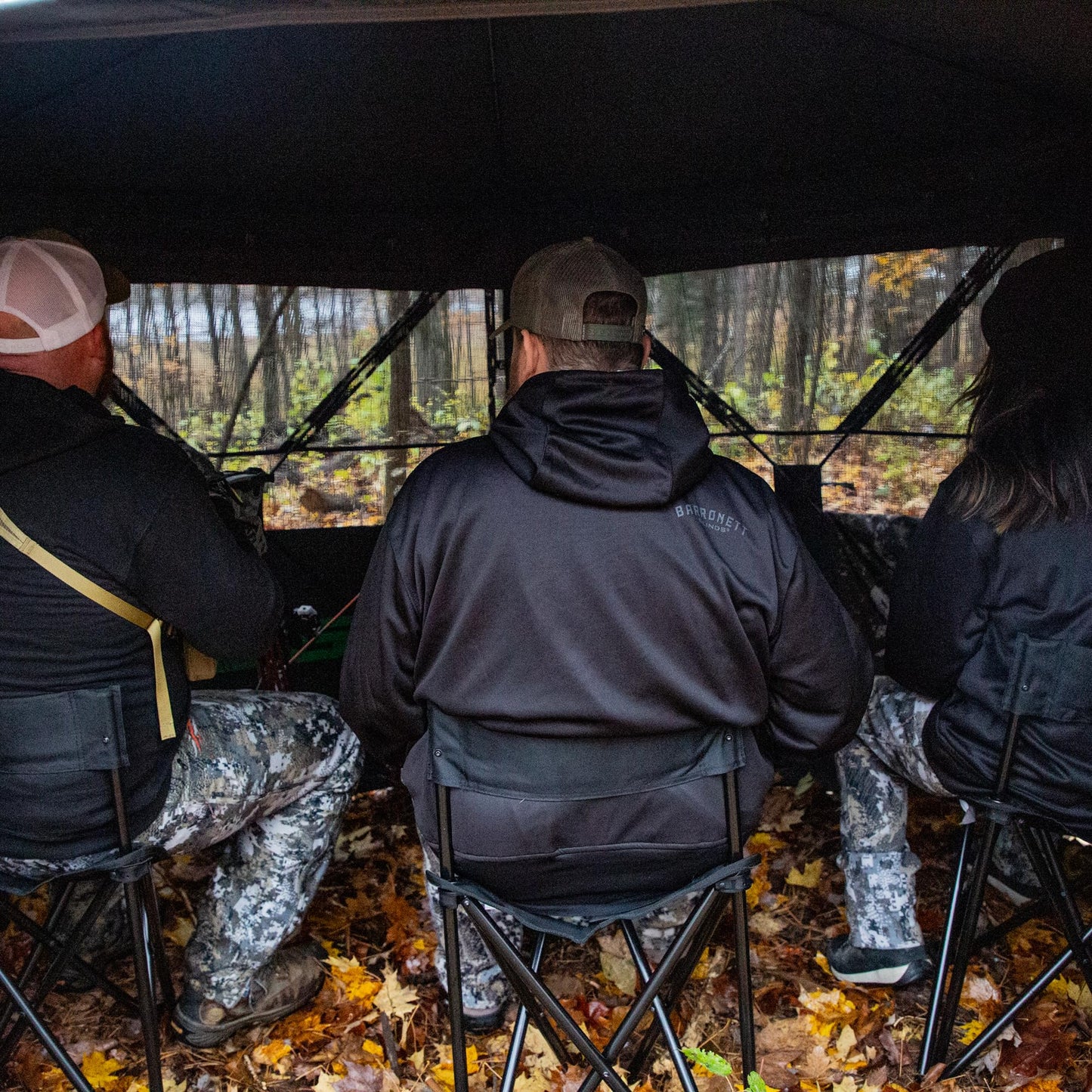 Barronett Blinds® Spy 5, Portable Hunting Blind, 5-Sided Hub Blind, View-Through Mesh, Two Vertical Corner Doors, Crater™ Harvest, 72” x 84” x 84”, SP500CH
