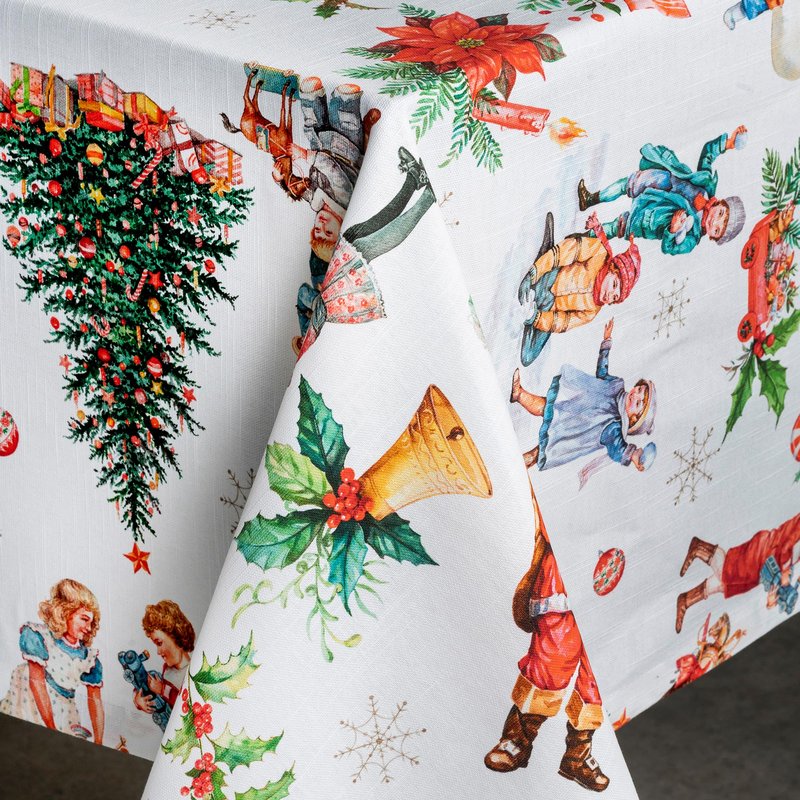 Maison d' Hermine Table Cloth Rectangle Table 100% Cotton 60 x 120 Inches Fall Tablecloth Reusable Everyday Use for Thanksgiving Christmas Decorations Dining Farmhouse Party (Chromo)