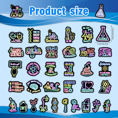 50 Pcs Cool Neon Travel Scenic Water Bottle Stickers for Kids, Glow in The Dark Vinyl Waterproof Laptop Decals for Adults, Phone Case Guitar Luggage Laptop Skateboard Decor