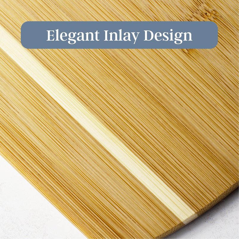Totally Bamboo 2-Piece Cutting Board Set; 2 Assorted Sizes of Bamboo Wood Cutting Boards for Kitchen
