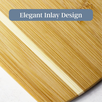 Totally Bamboo 2-Piece Cutting Board Set; 2 Assorted Sizes of Bamboo Wood Cutting Boards for Kitchen