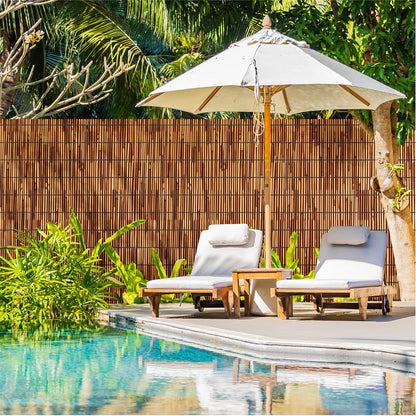 Natural Reed Fencing Rolls,6FT X 16.4FT Reed Screen Curtain Bamboo Fence Covering Privacy for Outdoor Backyard Patio Garden Decorative Fence (Brown)