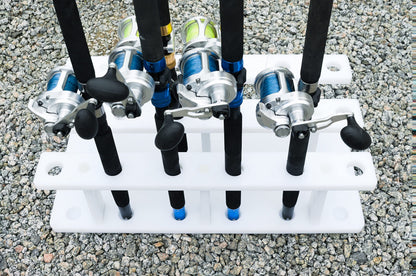 Dev Fishing 18 Pole Fishing Rod Holder Rack for Garage Heavy Duty Outdoor Boat Dock Storage