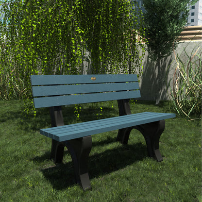 Sequoia Professional Aurora 4 ft Park Bench, Nantucket Blue