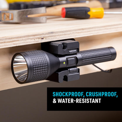 Nite Ize INOVA T4R Long Throw Rechargeable Tactical Flashlight - 1,000-Meter Range - Tactical Flashlight with Aluminum Body & Rechargeable Lithium Ion Battery - Shockproof & Weatherproof Flashlight