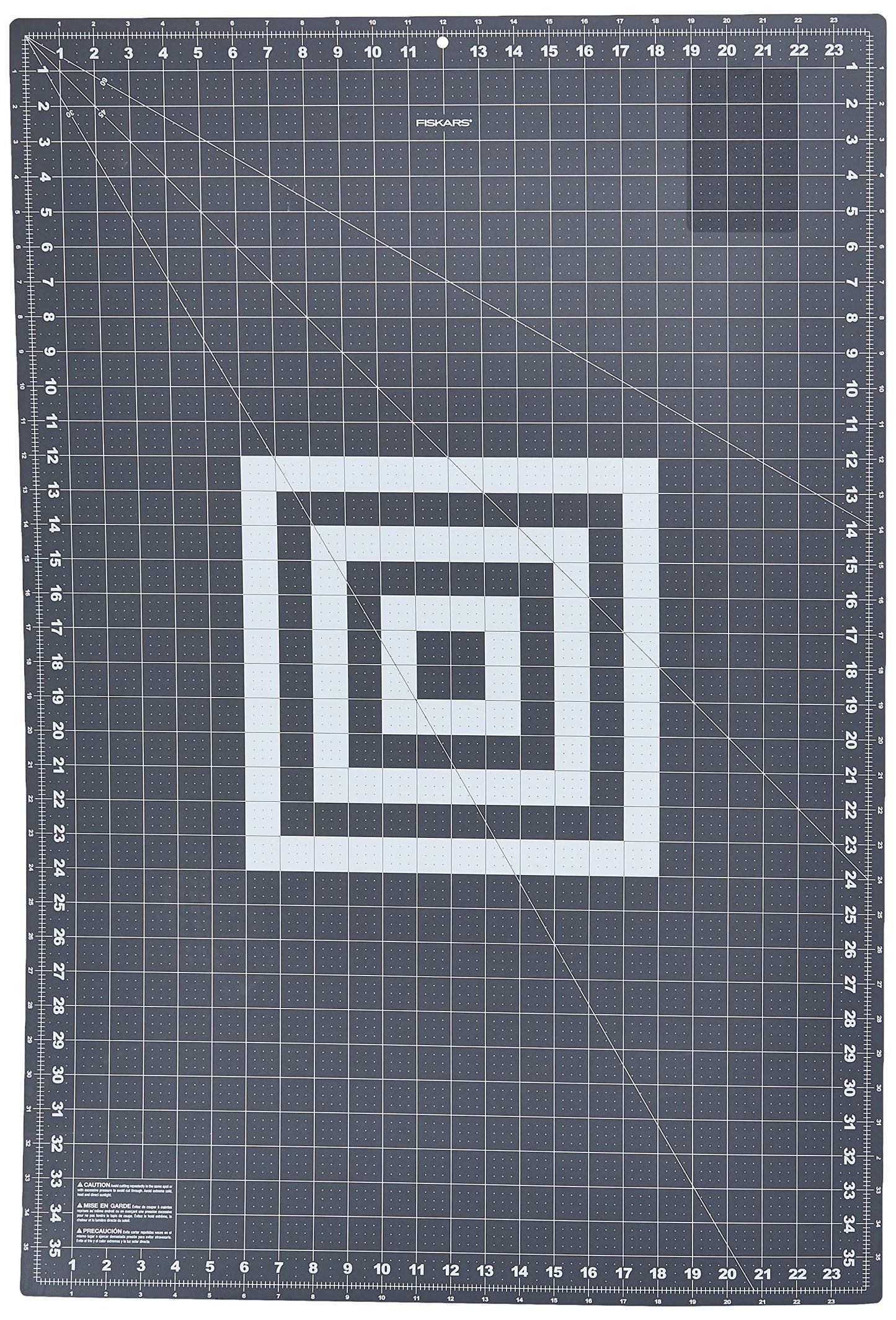 Fiskars Self Healing Cutting Mat for Quilting, Arts and Crafts, 24" x 36" Grid, Sewing Mat, Craft Cutting Board, Sewing Supplies and Quilting Tools